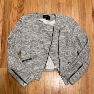 Banana Republic Factory women's tweed moto jacket